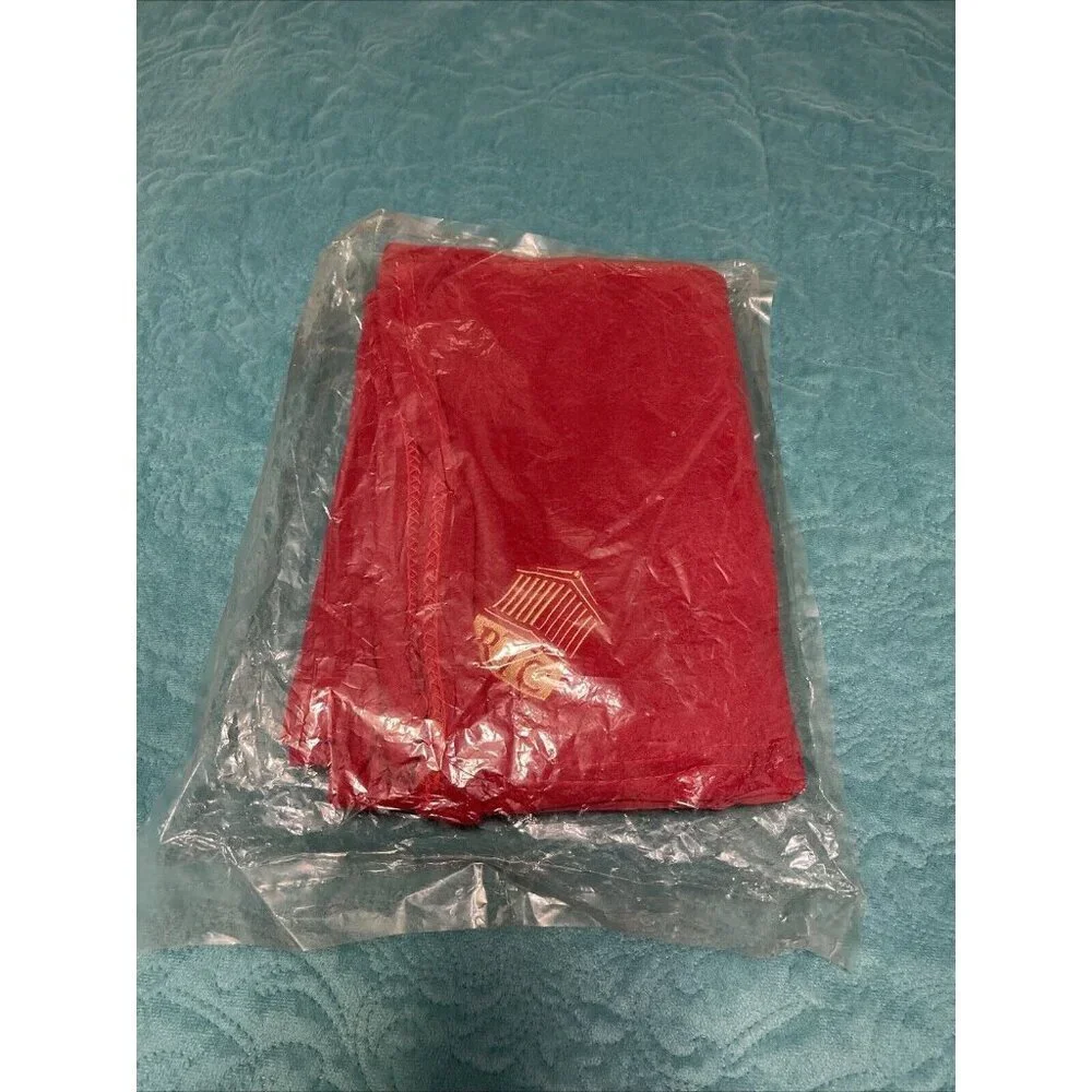 Brick Red  Stadium Throw Emblem RTC In Gold Unopened. No‎ Size Information.